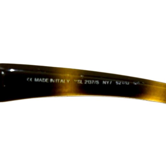 Y2K Old Money Edgy Festival Wrap Tortoise Sunglasses 2137/S Italy YSL main image 5
